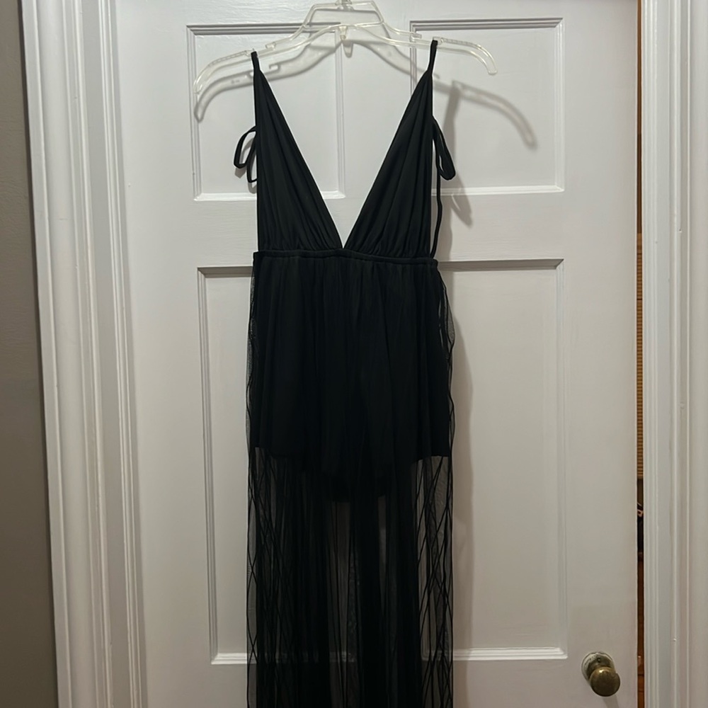 One Piece with sheer skirt from SHEIN